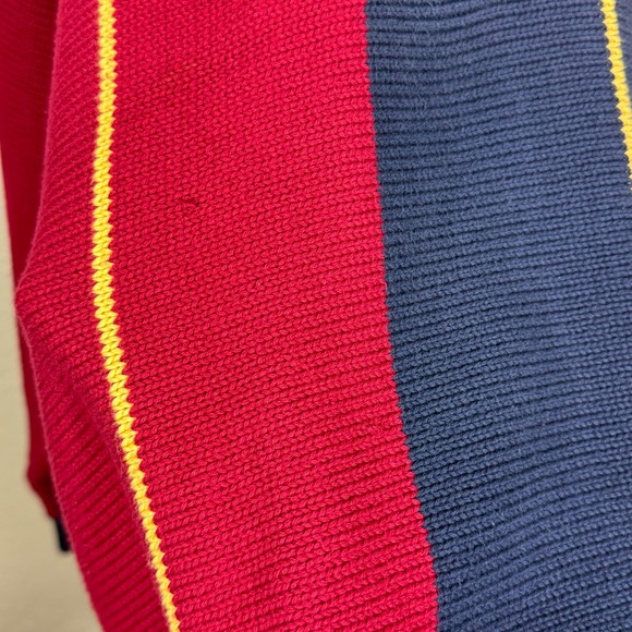 Vtg 90s Sweater XL John Ashford 100% Cotton Rugby Ivy Leage Preppy Old Money Y2K - Picture 12 of 12